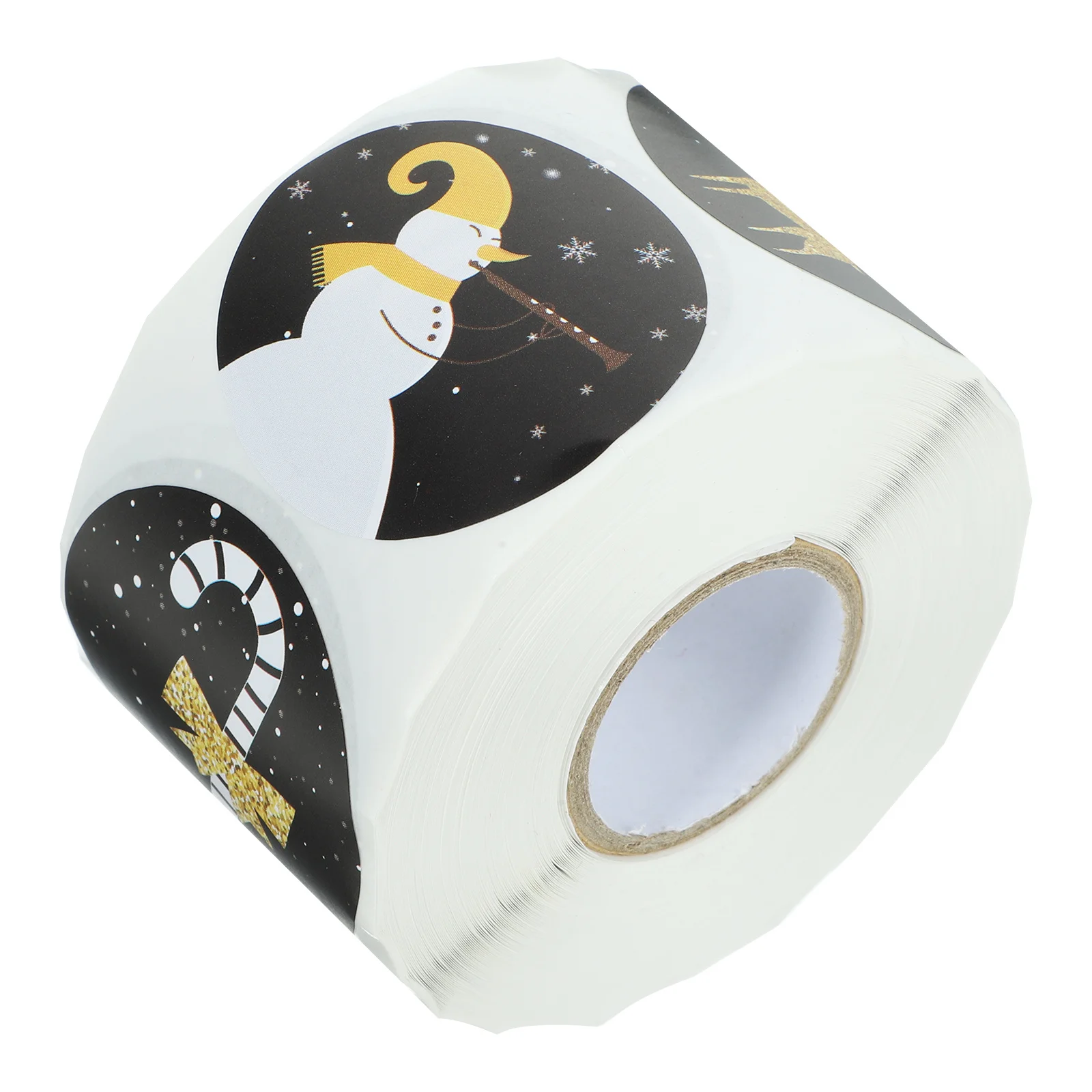 1 롤 크리스마스 스티커 수제 선물 씰링 스티커 크리스마스 선물 상자 포장 씰링을위한 장식 씰 라벨