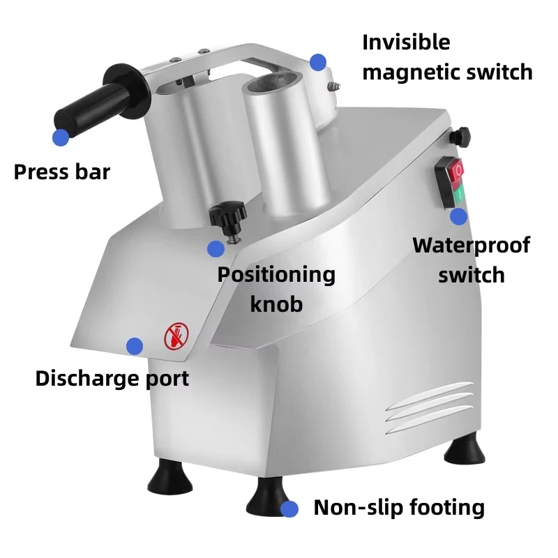 New Automatic Stainless Steel Commercial Electric Cheese Grater Shredder Grating Shredding Machine 550W