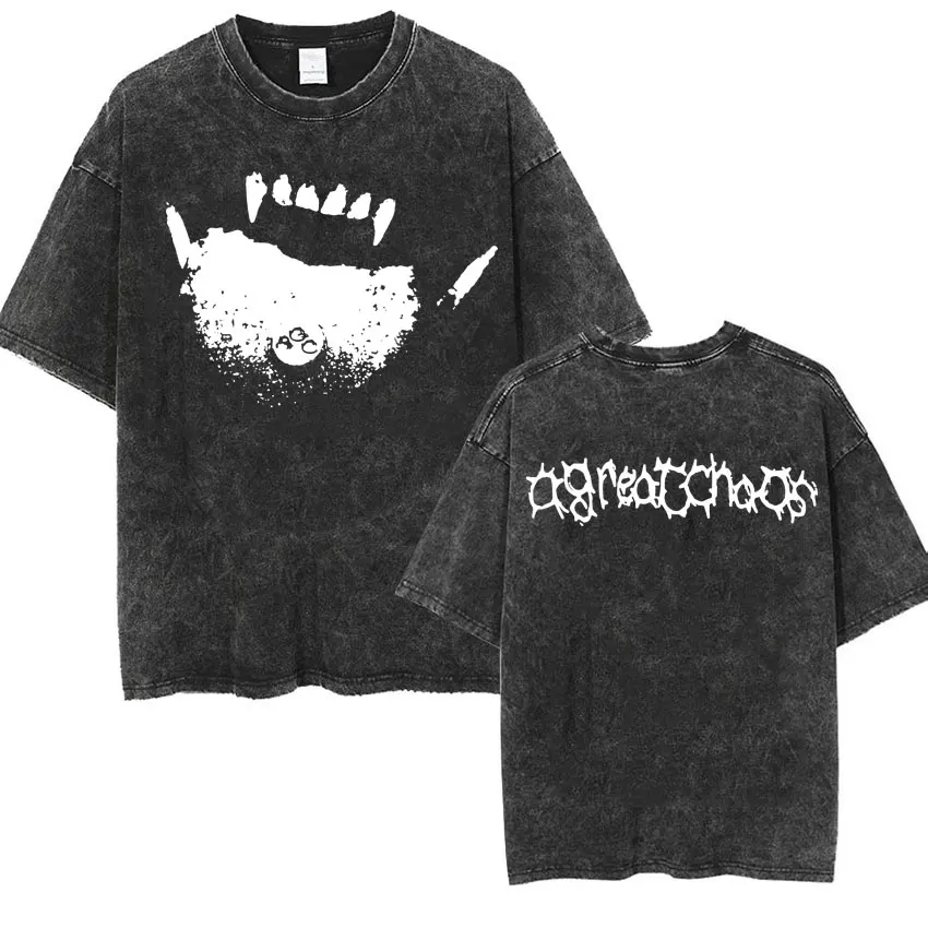 Hot Selling Vintage Washed Playboi Carti I AM MUSIC Logo T-Shirt Opium Ken Carson Narcissist Tour Rival Rap T-Shirt Men