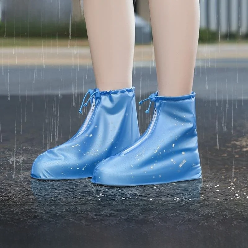 

Waterproof Anti-Slip Thickened Wear-Resistant Unisex Adult Rain Boot Covers Portable Reusable for Rainy Days PVC Material