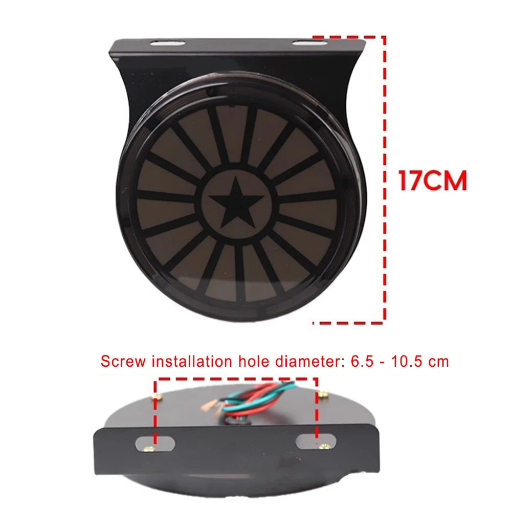 

12V 24V Light Brake Strobe Light Vehicle Safety Lighting Black Strobe Light Bright Strobe Effect Direct Replacement
