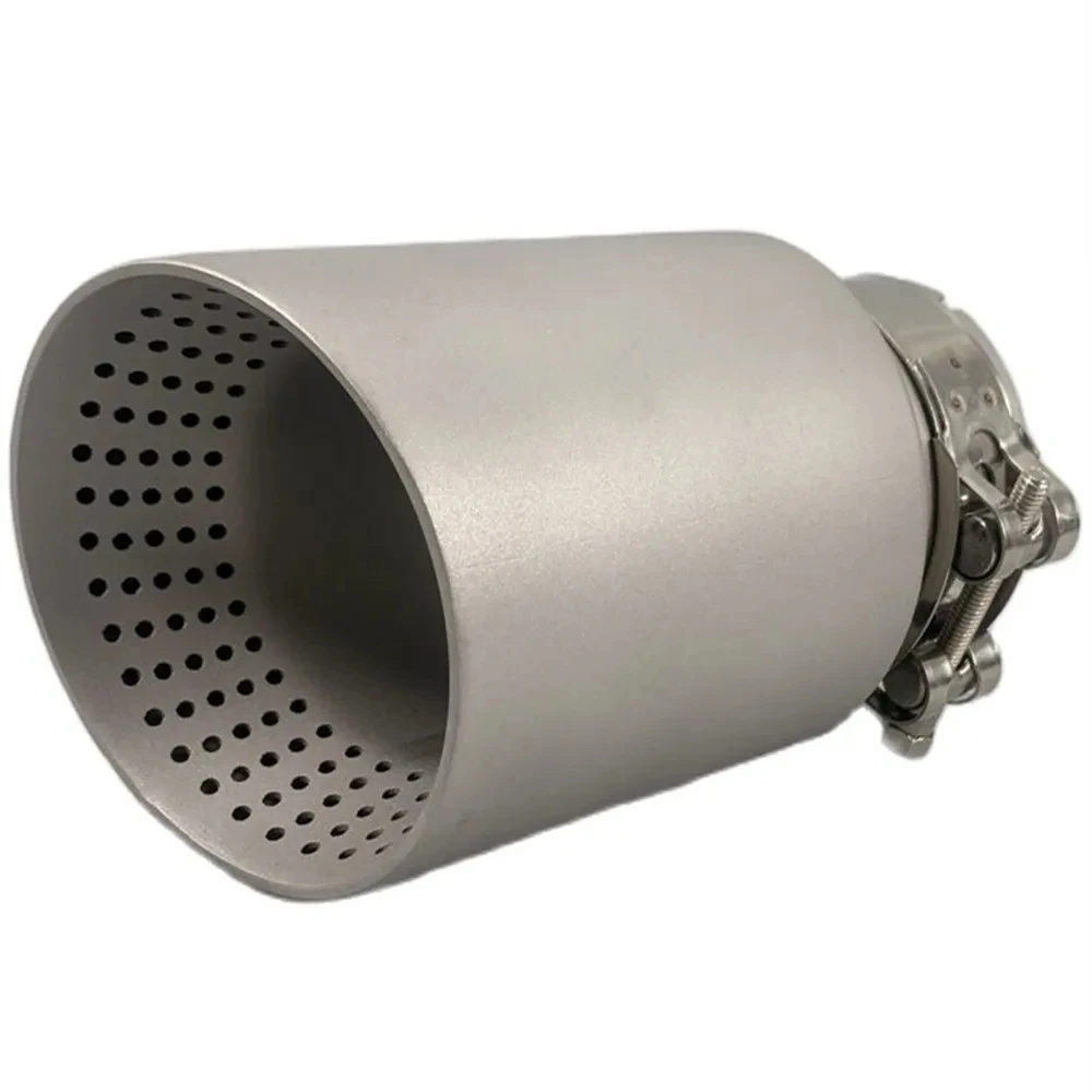 1 Pcs Matte Stainless Steel Car Muffler Tip Exhaust Tip System Pipe Universal Exhaust Tip For GTI MK7 Golf7 Nozzle