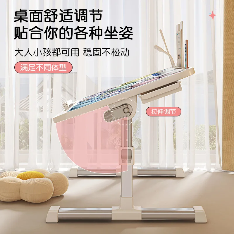 Bed Small Table Lifting Computer Table Folding Study Table Student Dormitory Lazy Simple Desk Household Bay Window