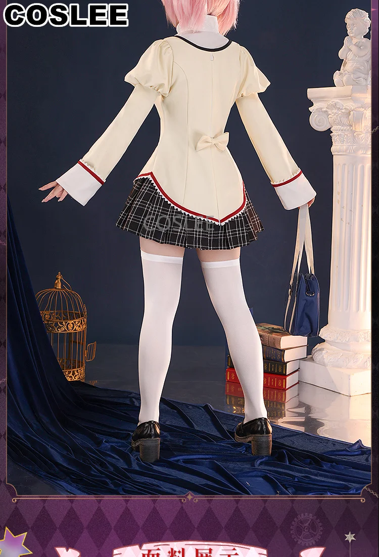 COSLEE Puella Magi Madoka Magica Kaname Madoka/Akemi Homura/Miki Sayaka/Sakura Kyouko/Tomoe Mami Cosplay Costume School Uniform