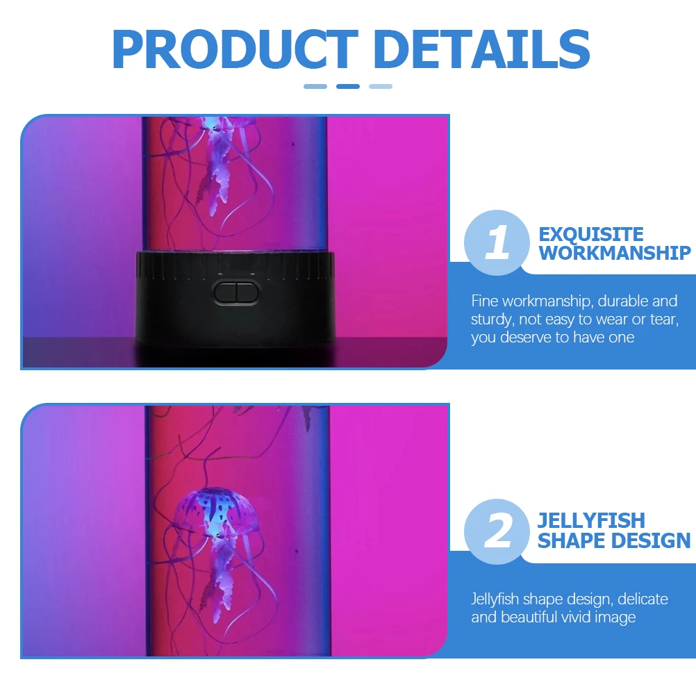 

Jellyfish Light Bedroom Study Pathway Mood Lighting Night Light Desk Decor Lamp Aquarium