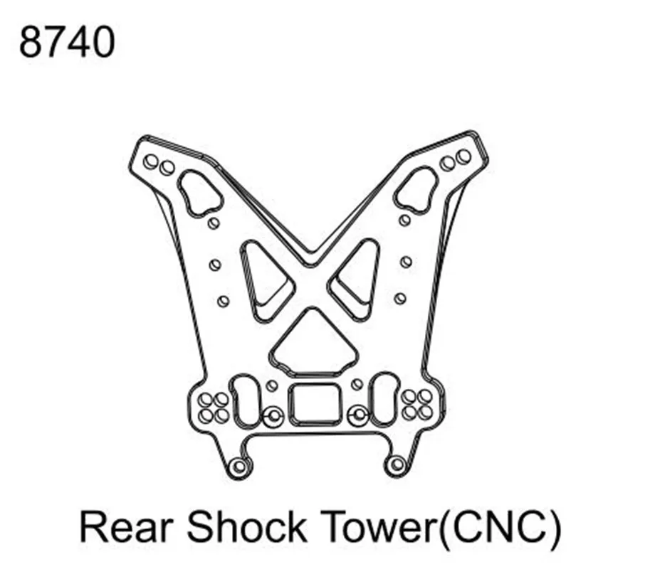 

ZD Racing MX-07 1/7 RC Rear Shock Tower(CNC) Parts Accessories 8740