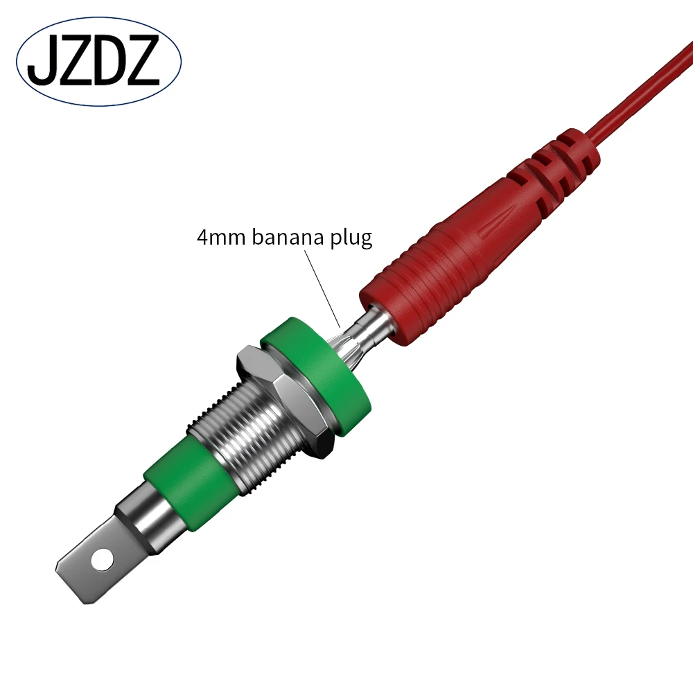 Imagem -04 - Jzdz-bnc Male para mm Banana Plug Low Loss Cabo Coaxial Conector de Chumbo para Osciloscópio Isolados Cabo Bnc J.70044a