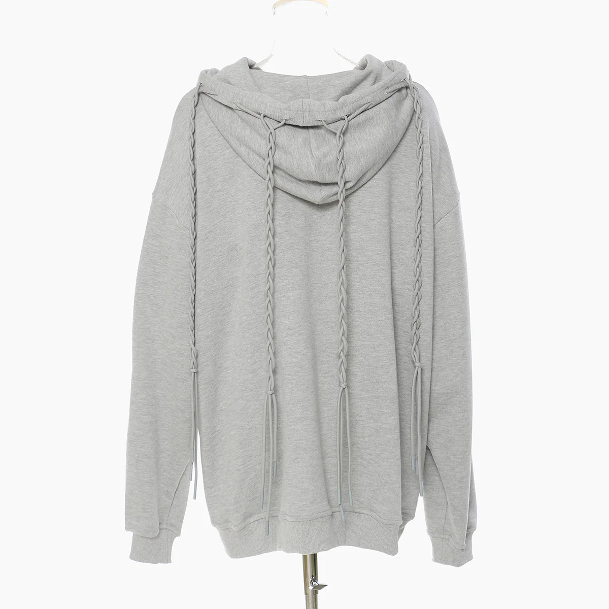 High Street Hoodies Sweatshirts Tops Women's Fried Dough Twists Braid Heavy Long Sleeved Pullover Hooded Sweatshirts Coat