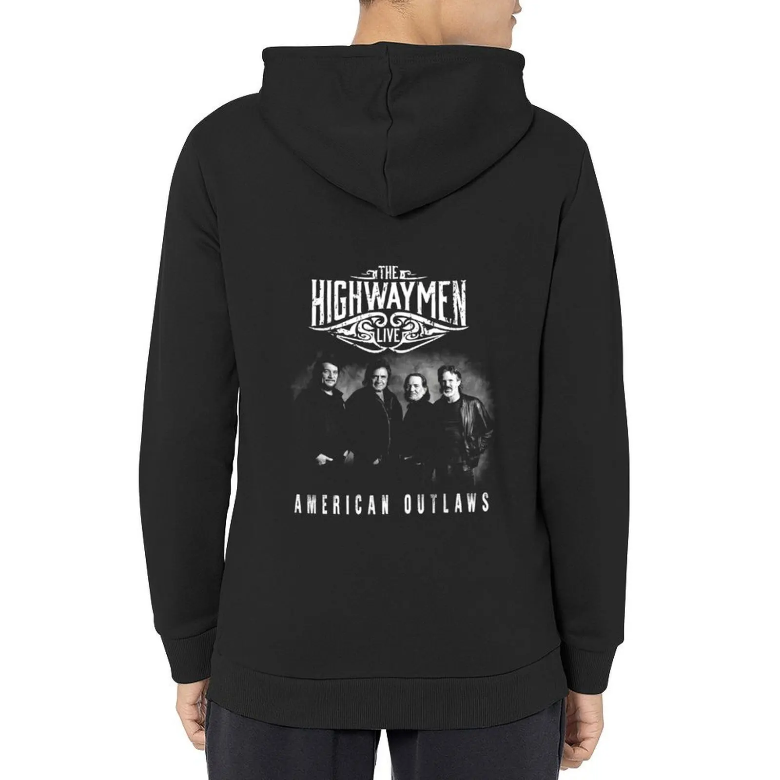

Live The highwaymen american outlaws band 35 years anniversary gift for fans and lovers Hoodie winter clothes men's coat hoodie