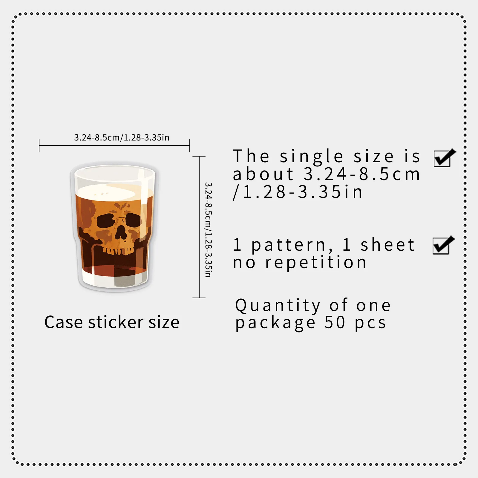 10/50PCS 해골 공포 유령 낙서 스티커 이상한 차 컵 스티커 전화 컴퓨터 노트북 문구 DIY 장난감 비밀