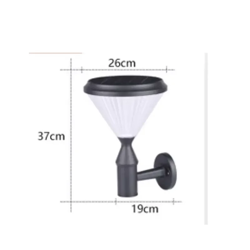 

Aluminum Outdoor LED Solar Wall Light for Courtyard Garden Pathway