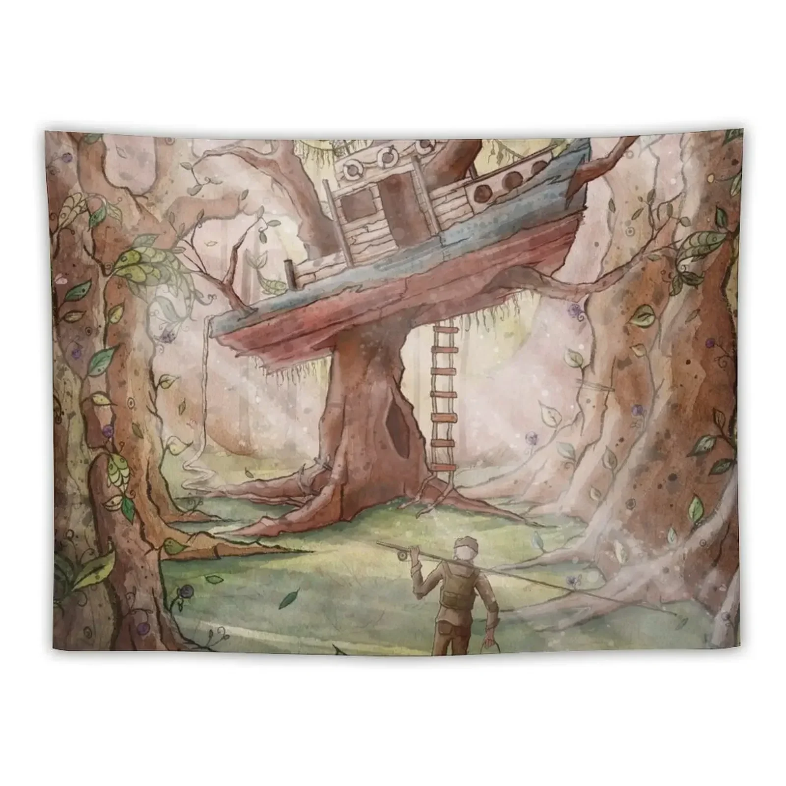 Fisherman of the Forest Tapestry Home And Comfort Decor House Decorations Tapete For The Wall Tapestry