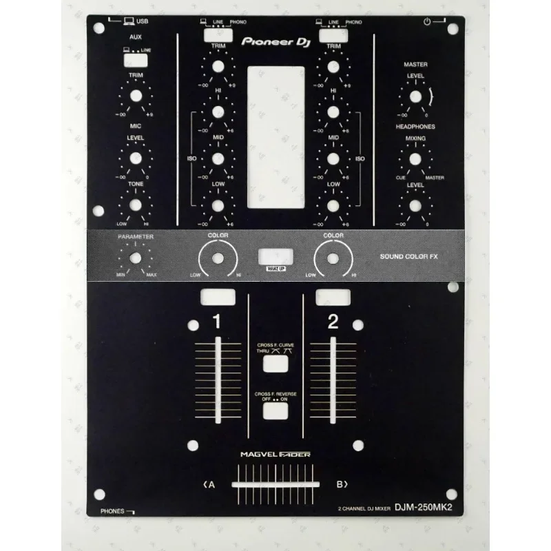 Pioneer DJM-250 MK2 Mixer Film Pioneer Colorful Sticker Not An Iron Panel