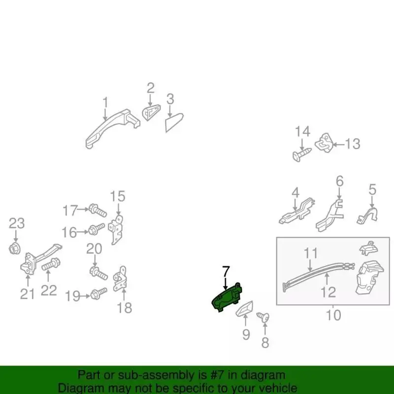 31BC 1 زوج السيارة مقبض الباب الداخلي مقبض اليمين اليمين 2610-3W000 82610-3W010 82620-3W000 82620-3W010 لعام 2010-2014 #5