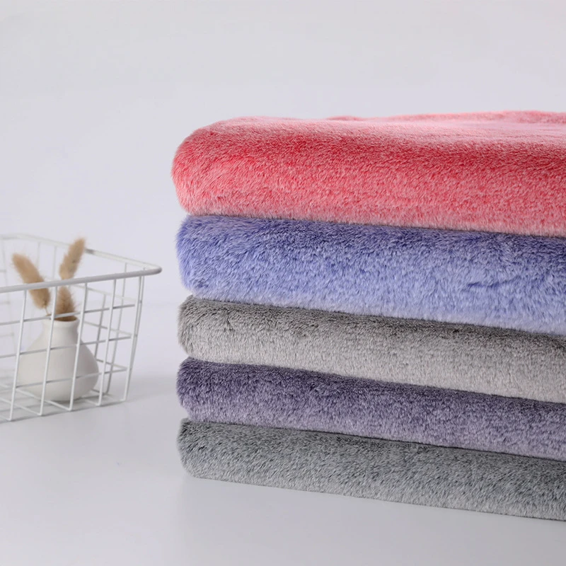 

100x160cm Imitation Rex Rabbit Fur Fabric Doll Manual DIY Clothing Wool Fur Collar Coat Sofa Cushion Rug Fabric Hair Height 1cm