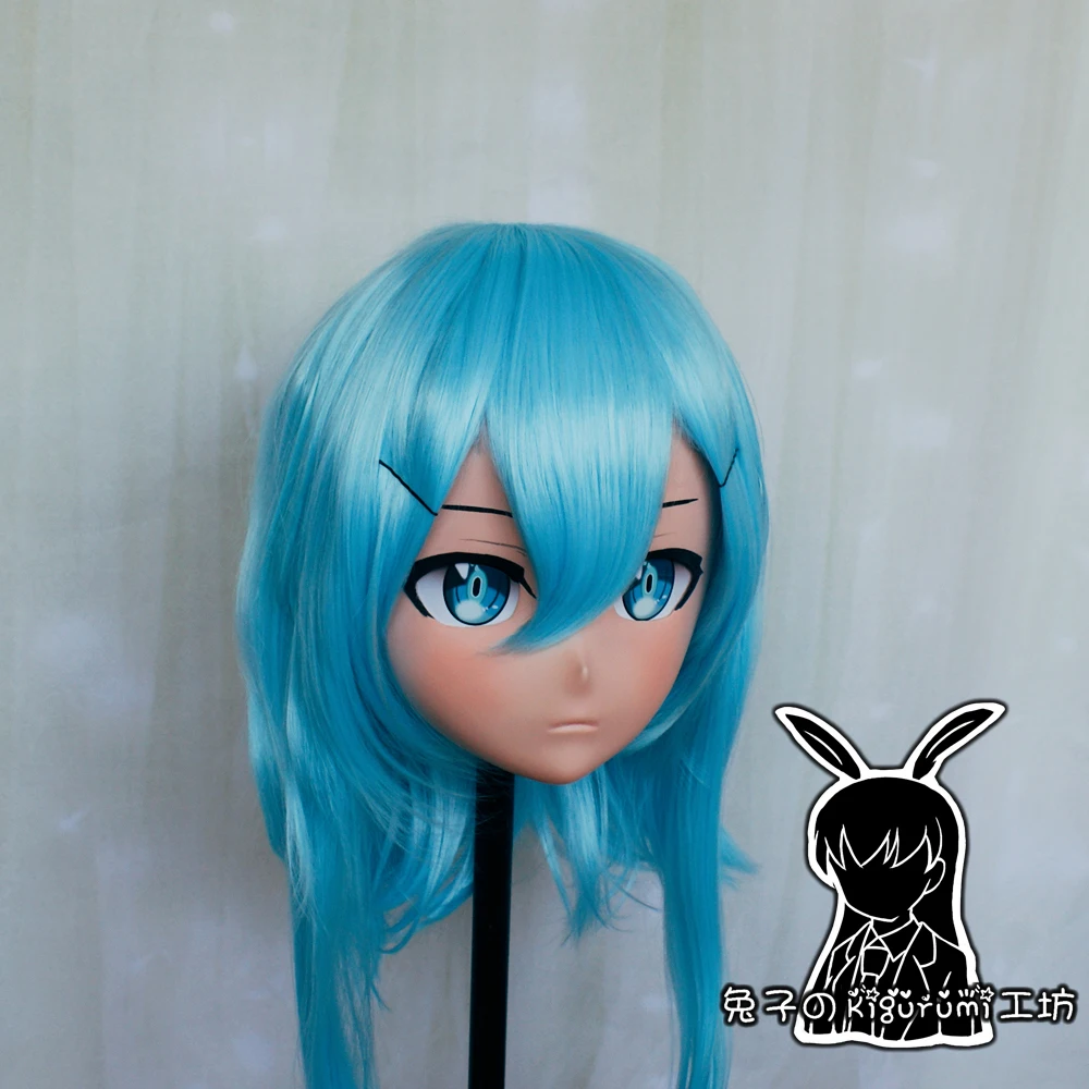 (RB6532) Kwaliteit Handgemaakte Vrouwelijke Hars Cosplay Japanse Rol Anime Asada Shino Kigurumi Crossdress Pop Transgender Masker