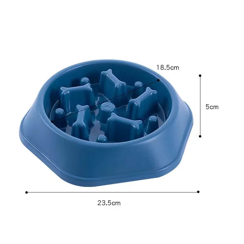 Pet Slow Food Bowl Small Dog Choke-proof Bowl Non-slip Slow Food Feeder Dog Rice Bowl Pet Supplies Available for Cats and Dogs