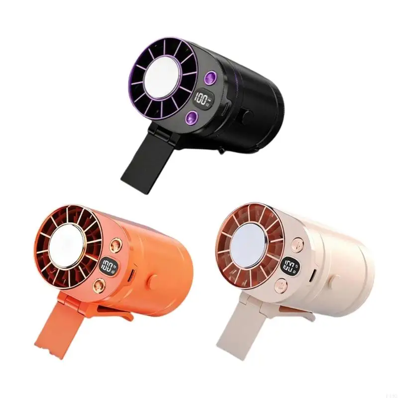 Portable Waist Clipping on Cooling Fan With 100 Speed Setting And Digital Display For Outdoor Activity And Work F19E