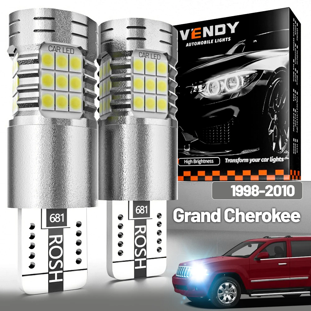 

2 шт. светодиодный парковочный фонарь для Jeep Grand Cherokee WJ WG WH WK 1998-2010 габаритный фонарь 2004 2005 2006 2008 2009 аксессуары Canbus