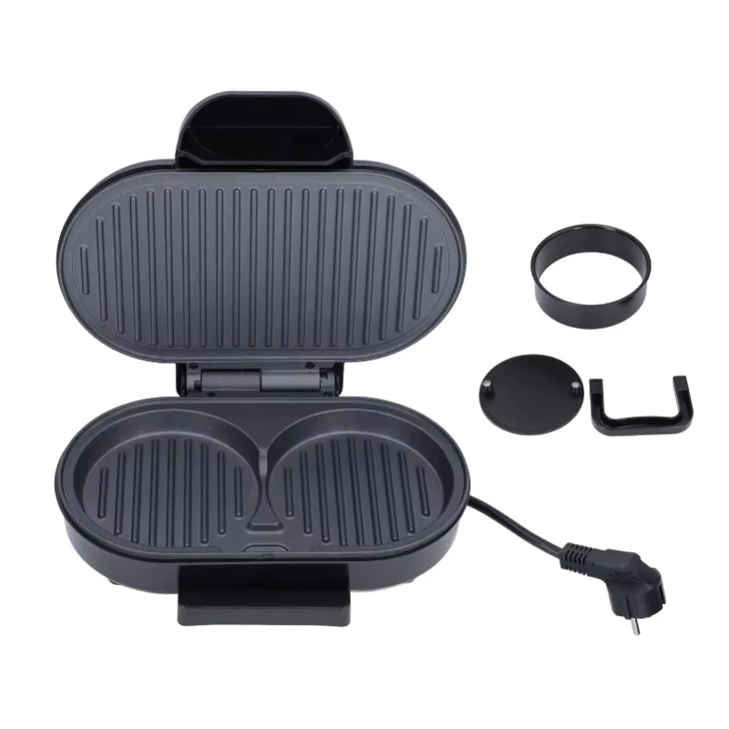

Электрическая бургерница 750 Вт, электрический гриль для стейков, компактный гриль для дома, многофункциональная машина для приготовления панини и завтраков, сэндвичница