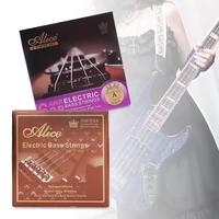 Alice-cuerdas de Bajo Eléctrico AWR68/688, núcleo Hexagonal, bobinado de aleación de níquel, juego de 4/5 cuerdas, accesorios para guitarra