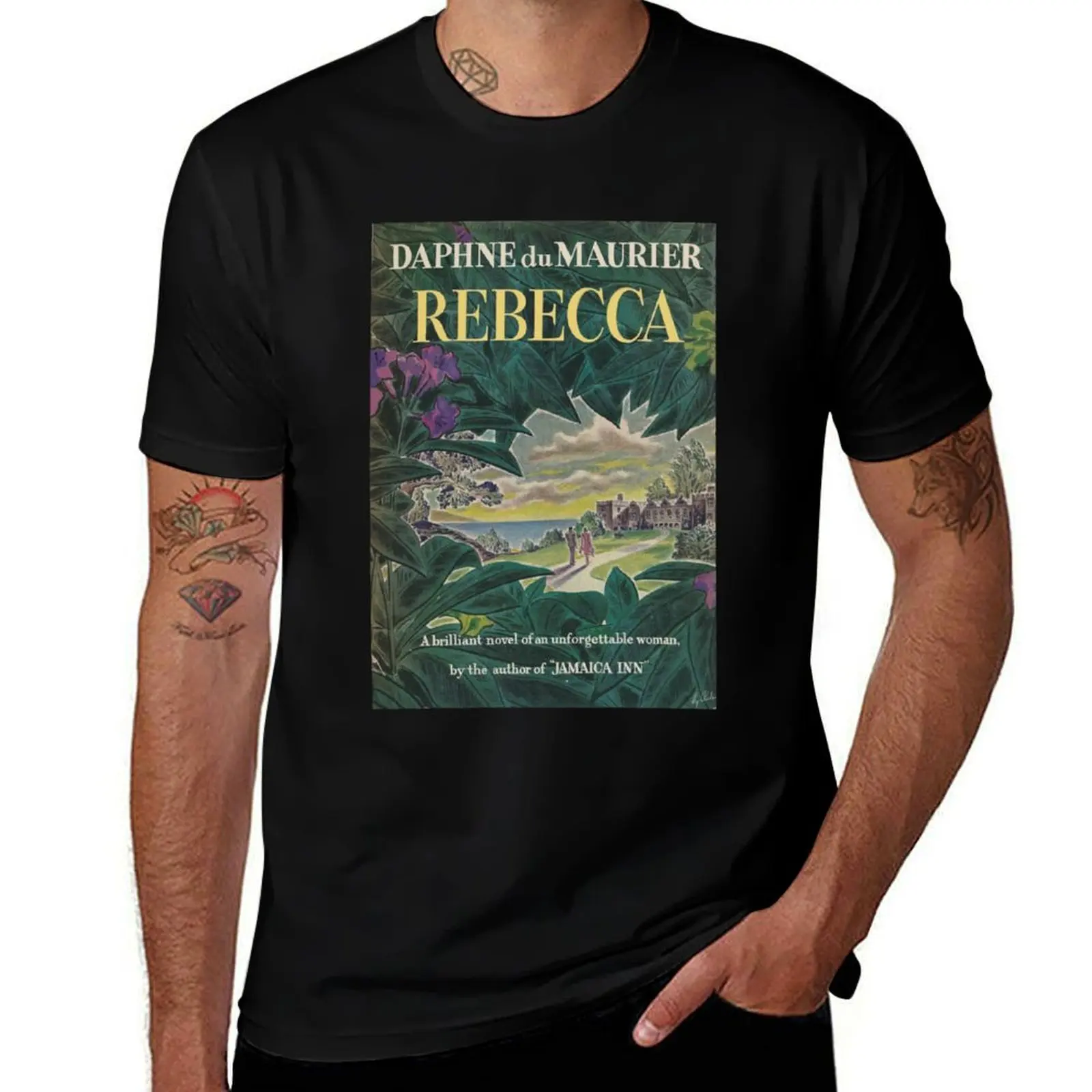 Camiseta Rebecca de Daphne du Maurier, Top de manga corta para el trabajo diario