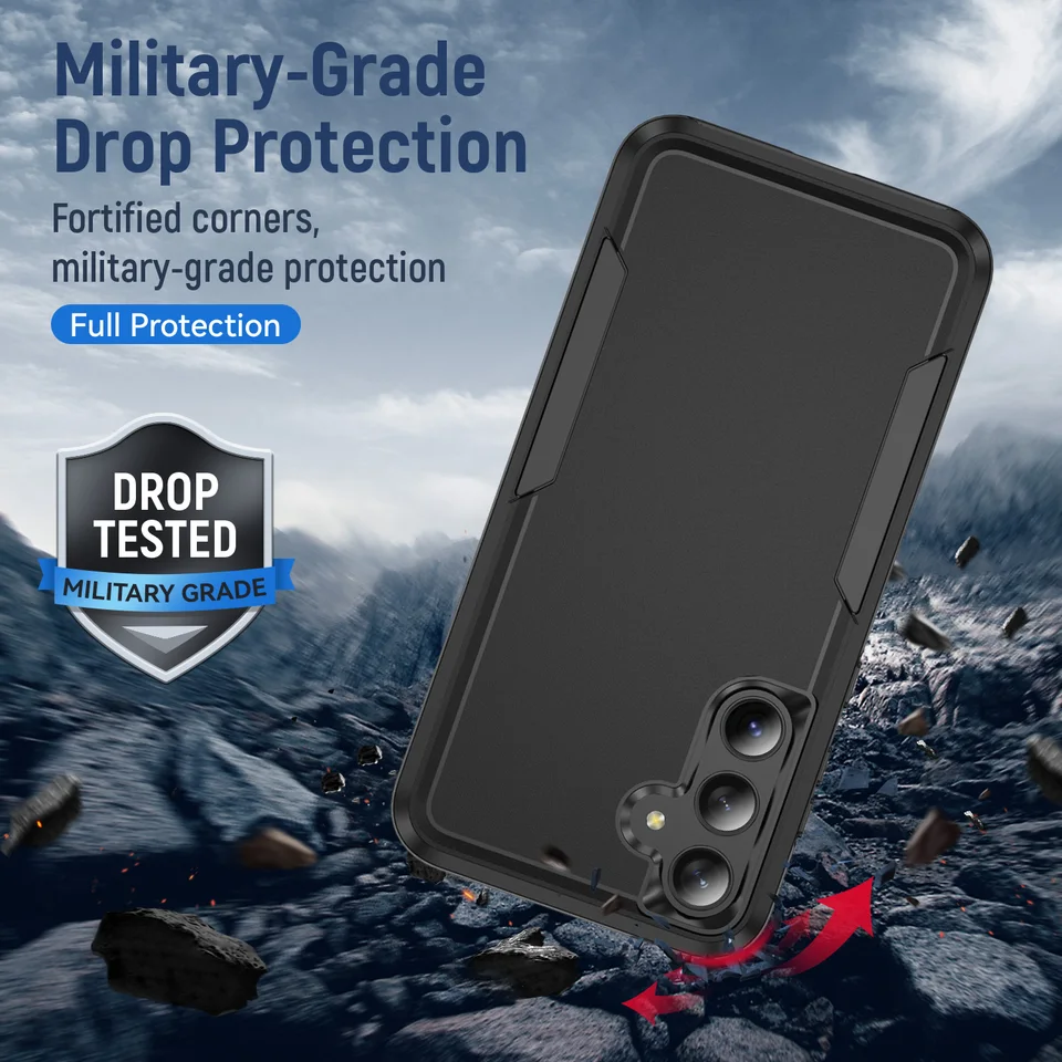 Funda Blindada de Grado Militar para Samsung Galaxy S25 FE S22 S23 S26 Plus S24 FE Ultra Edge A57 A17 A54 A16 5G A56 A55 A15 6