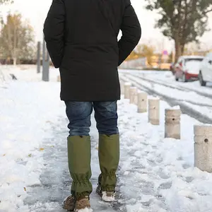 1 Pair Waterproof Gaiters Lightweight Outdoor Leg Protectors Durable Hiking Climbing Camping Snow Sand Insect Protection Gear