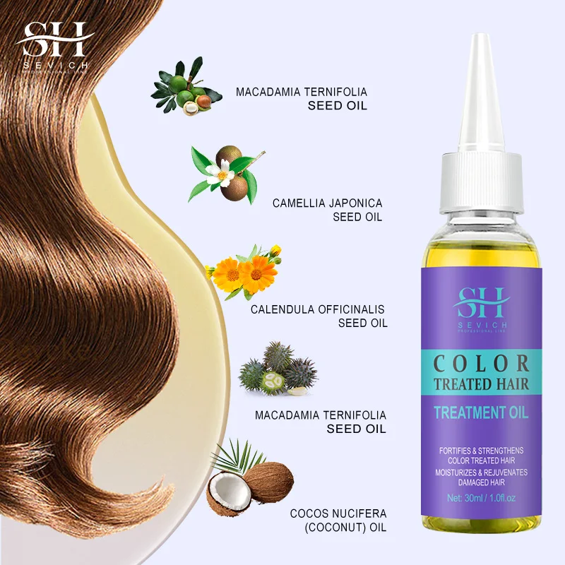 Anti fading Hair Treatment oil Isolate UV rays to enhance luster and prevent hair discoloration and damage Moisturizing hair