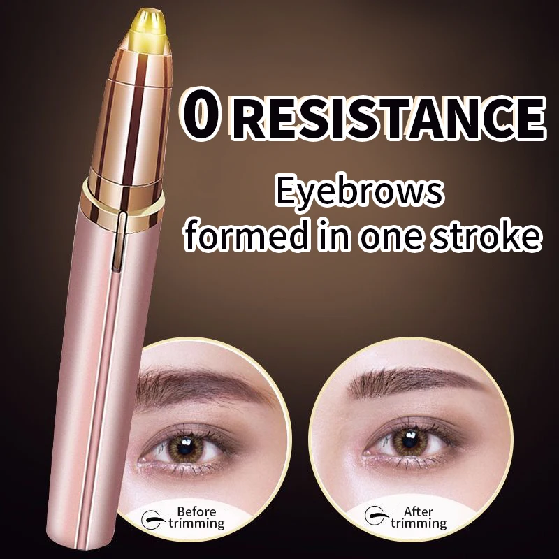 Womens Electric Eyebrow Trimmer Eye Brow Shaper Pencil Face Hair Remover For Women Automatic Eyebrow Shavers Pocketknife