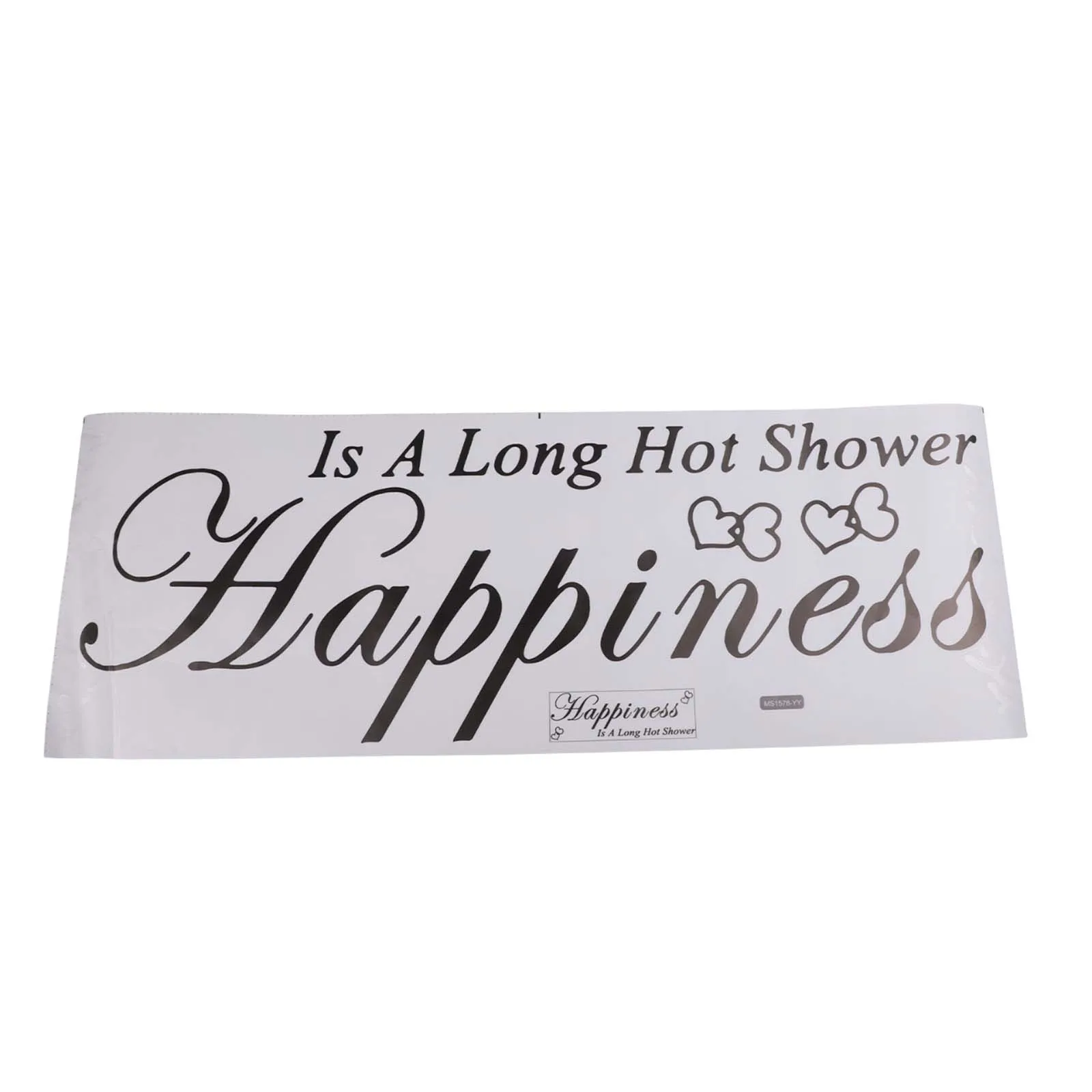 

Wall Sticker Happiness Is A Long Hot Shower Stickers Bathroom Wall Stickers Decal Decoration 25*75cm Home Decor Accessories