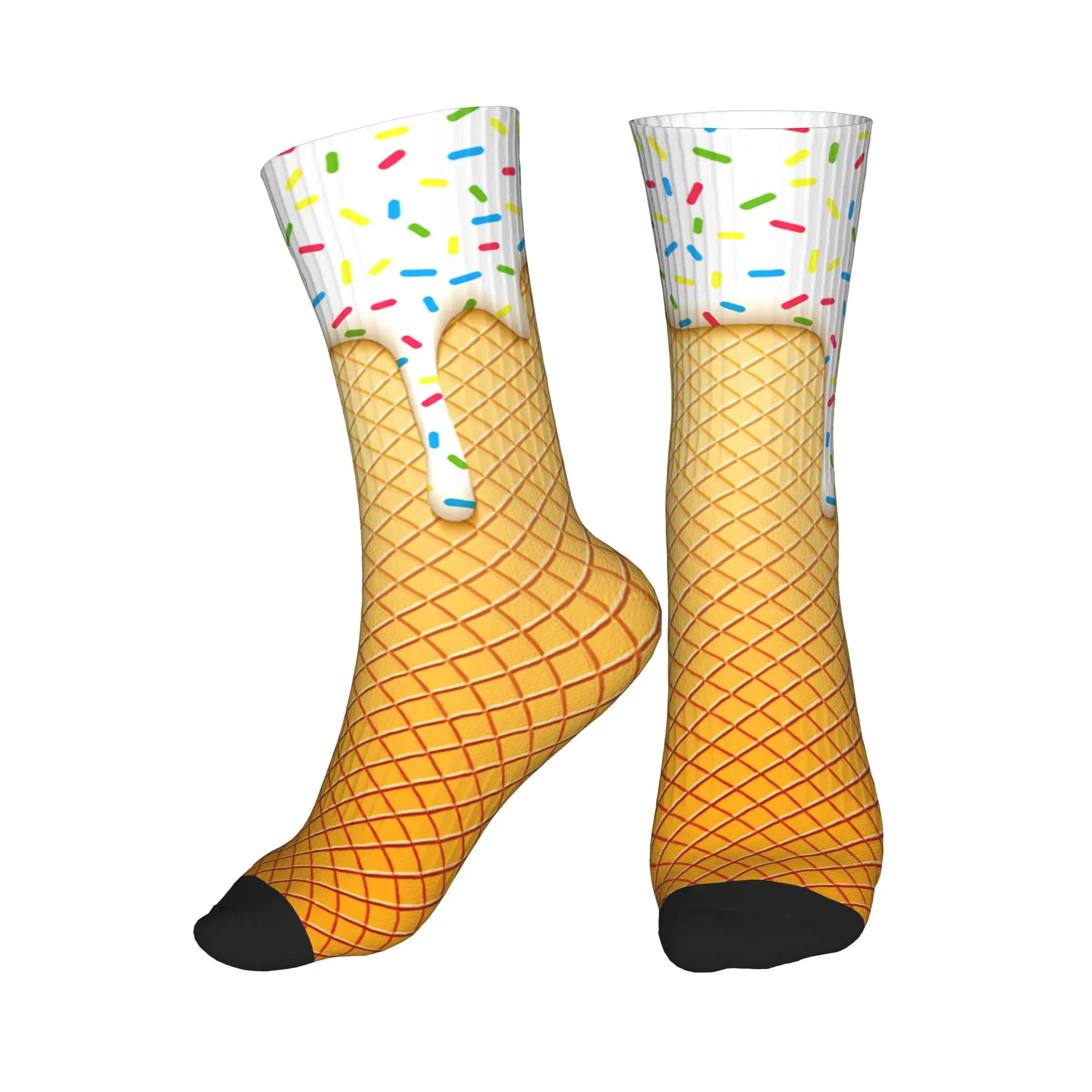 Kawaii Ice Cream Cone 3D Print Socks Women Men Warm 3D Printed  Football Sports Socks