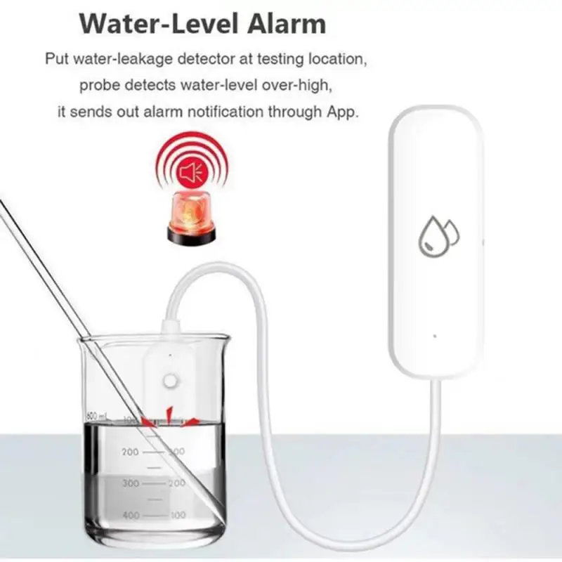 Tuya WiFi And Water Sensor Leakage Alarm Flood Leak Detector Smart Home APP Remote Control Smart Home Security Protection Detect