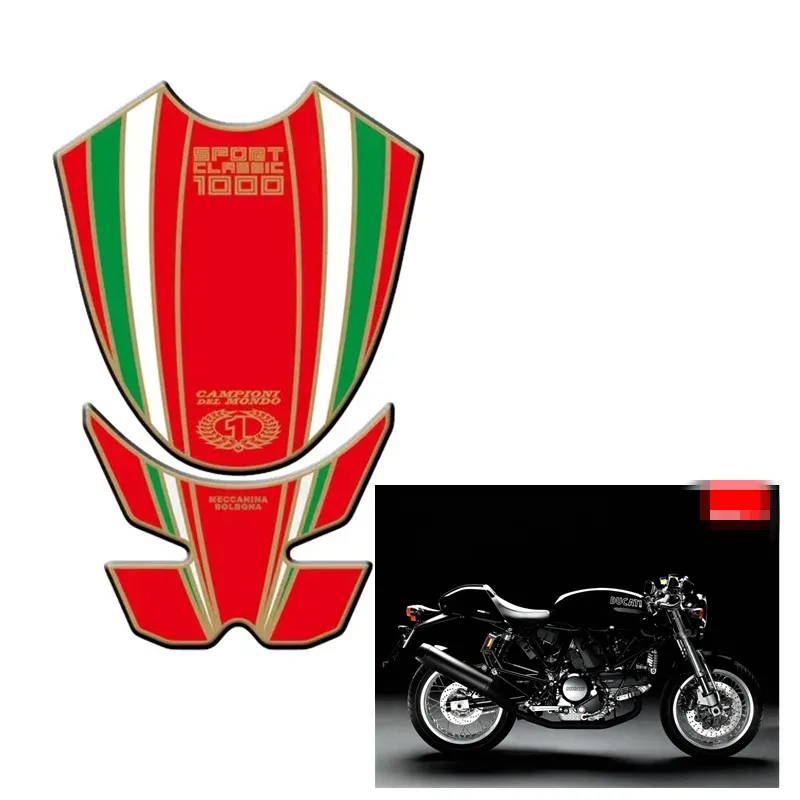 For Ducati Sport Classic 1000 2005-2009 Motorcycle Tank Pad Protector 3D Gel Sticker Decal - 3