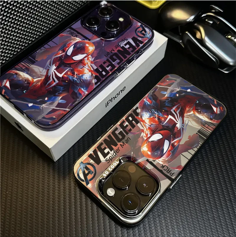 capinha capa Homem-Aranha Bonito Fosca à prova de choque iPhone xr xs max 7/8 11 12 13 14 15 pro max plus case