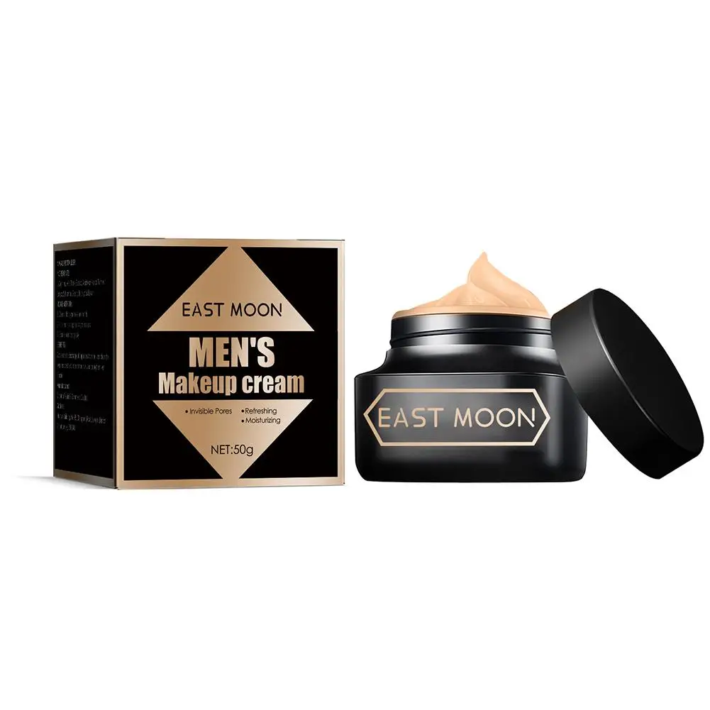 Men's Makeup Cream Left Face Concealer Acne Marks Brightening Moisturizing Cream Isolation Cream Male Right Color