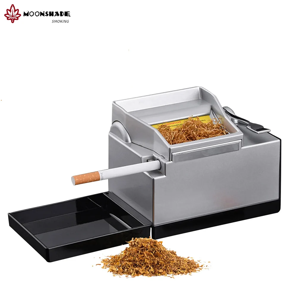 MOONSHADE Automatic Electric Cigarette Rolling Machine 6.5/8mm Smoke Tube Injector Tobacco Roller Maker Smoking Accessories