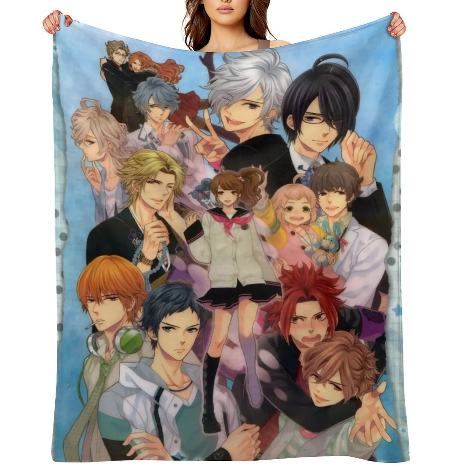 

Brothers Conflict Throw Blanket Bed Moving bed plaid Soft Blankets