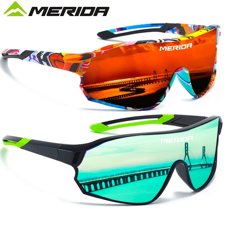 

Merida Cycling Bike Sunglasses Men UV400 Eyewear Sports MTB Outdoor Goggles Bicycle men women Sunglasses Multi Color Riding