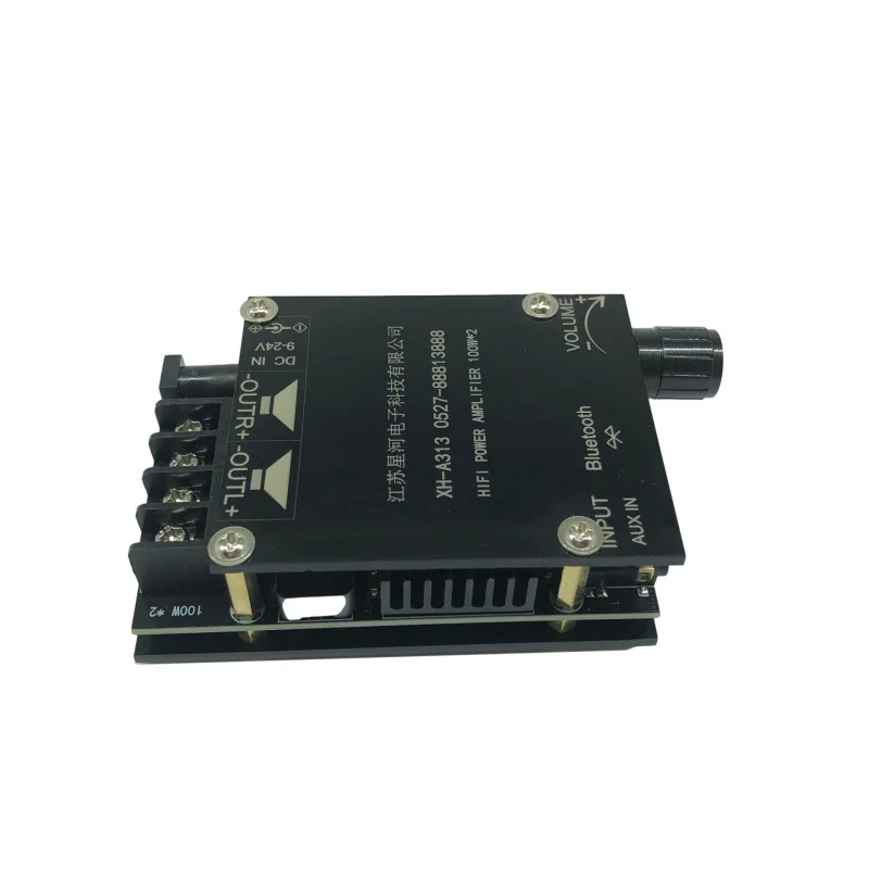 XH-A313 Placa de Amplificador Digital de Alta Potência, TPA3116D2, Entrada 12V, 24V, Power100W x 2