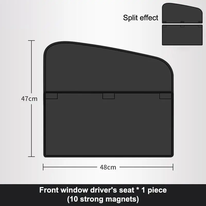 Magnetic Car Sunshade UV Protection Curtains Sun Shield Cover Auto Window Sun Shade Protector Cover For Front/Back Window
