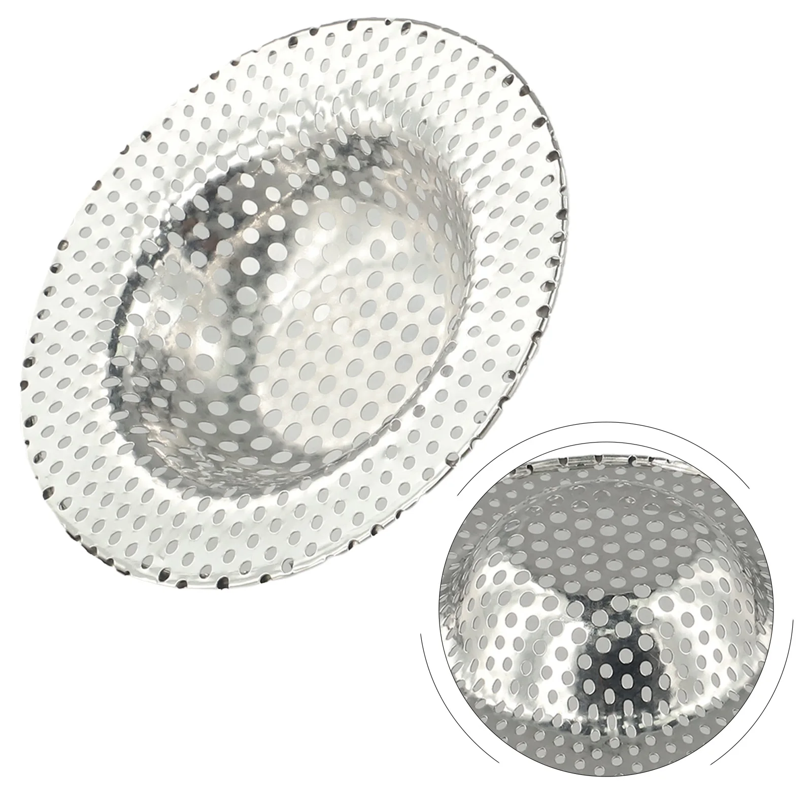 1pc Badewanne Waschbecken Dusch stopfen Sieb Edelstahl Lebensmittel Haar fänger Abfluss schraube Filters ieb für Küchen spüle Bad