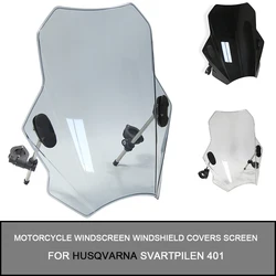 Universal Motorcycle Windscreen Windshield Covers Screen Smoke Lens Motorbikes Deflector For HUSQVARNA SVARTPILEN 401 For BMW
