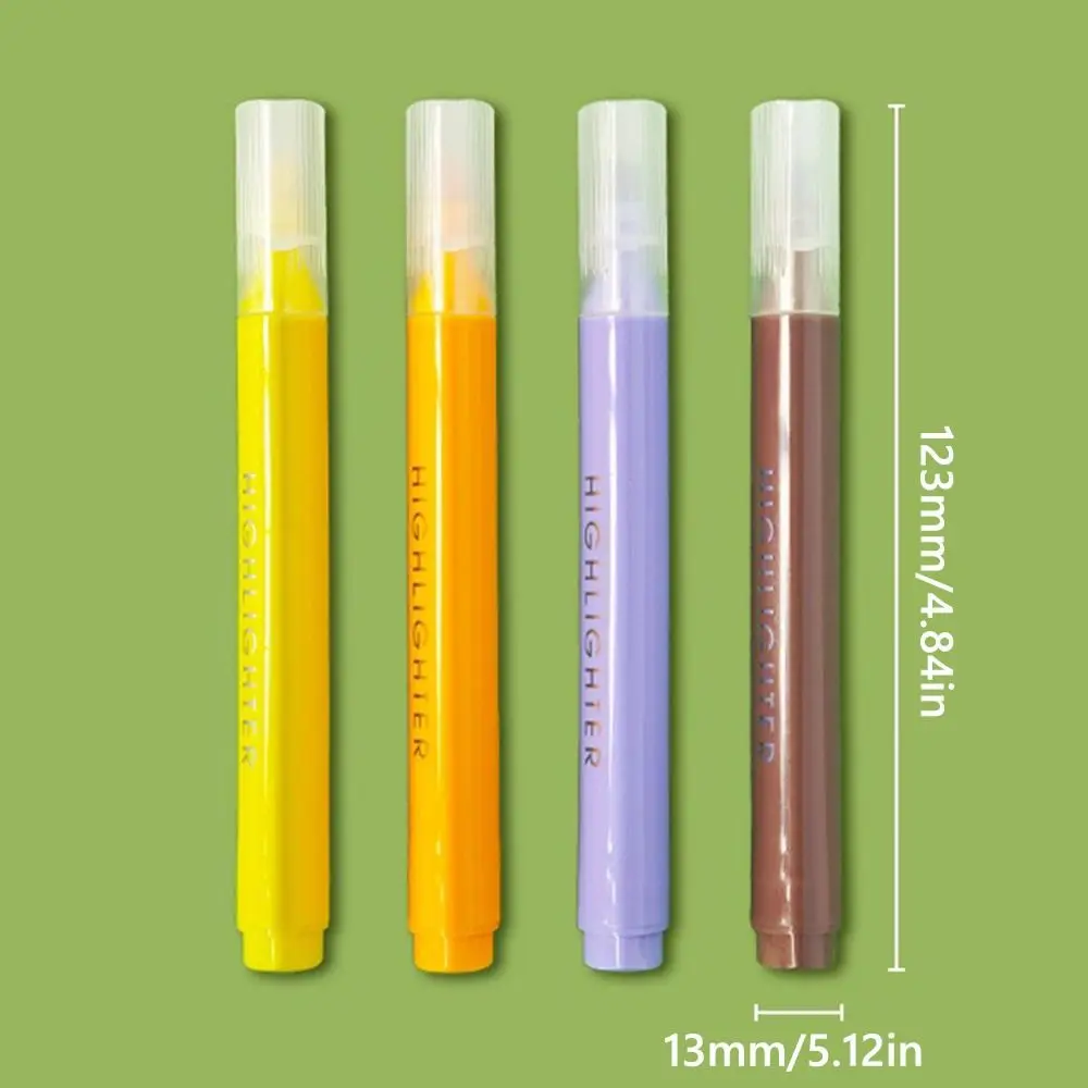 4PCS/Set New Fragrant Highlighter Pen Eye Protection Painting Graffiti Fluorescent Pen Large Capacity Marker Pen School Office