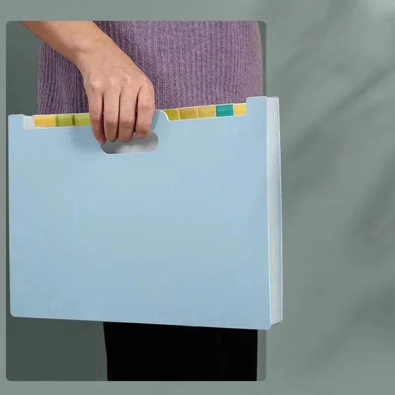 13-Compartment Expanding File A4 Expandable File Document Folder Expanding Folder Sorting Folder Size Large Capacity Waterproof