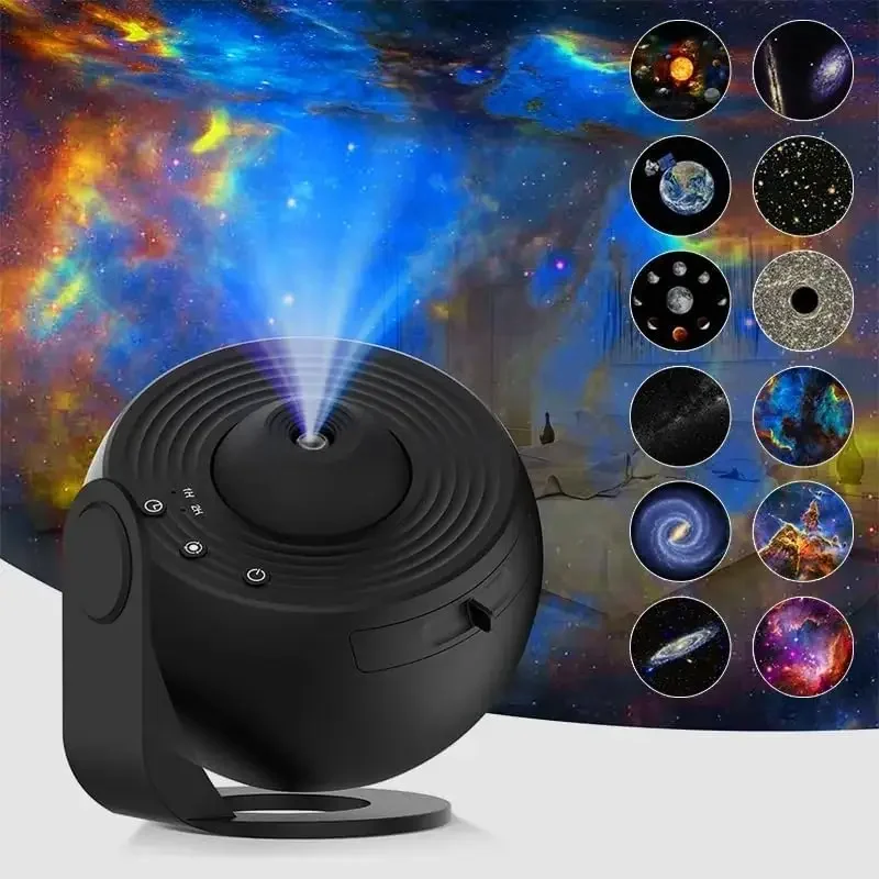 12 in 1 Planetarium  Star Projector, ° Rotating Nebula Lamp, HD Image Large Projection Area LED Lights for , Room