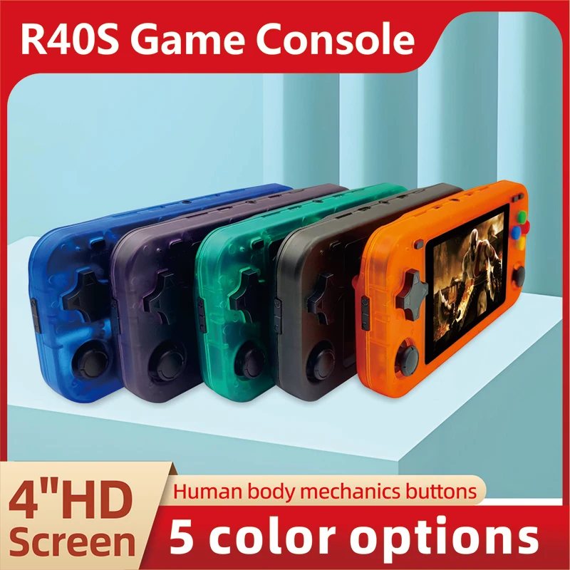 Coopreme R40S Retro Handheld video player Linux 4.0-inch IPS screen RK3326 Portable Retro Handheld video player