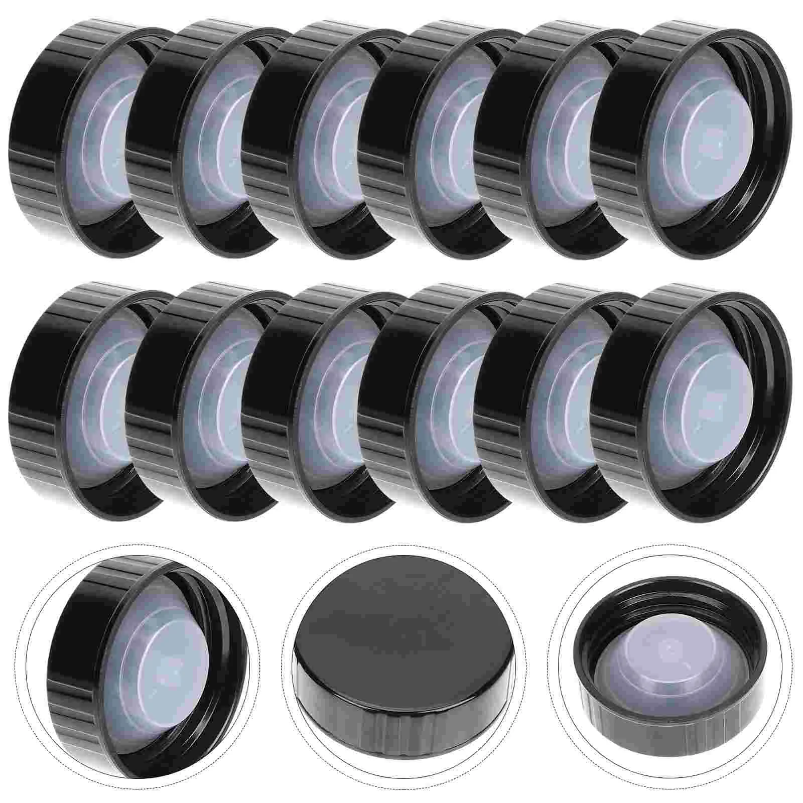 12 Pcs Water Bottles Phenolic Resin Cover Seal Screw Caps Plastic Making Supplies
