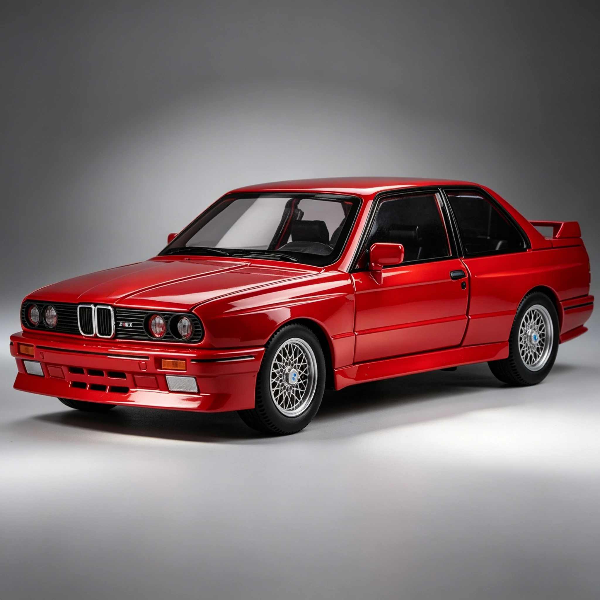 

Металлическая модель автомобиля M3 1988 года в масштабе 1:24, коллекционная, для хобби, декоративное украшение, подарочная коробка, подарок для парня