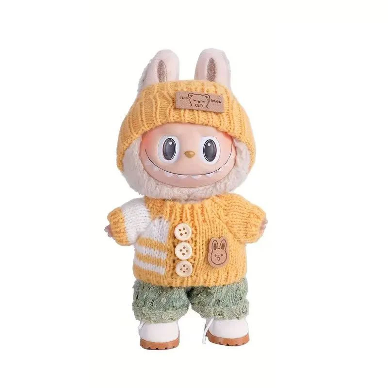 

Cute Clothes for 17cm LBB Pendant Plush Cotton Toys DIY Dress Up Clothing Dolls Skirt T-shirt Set Animal Overalls Birthday Gift